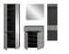 Garderoben-Set >Canu< in Basalt Grau / Smoke Green - 220x190x37cm (BxHxT)