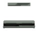 Lowboard >Canu< in Basalt Grau / Smoke Green - 170x38x33cm (BxHxT)