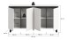 Sideboard >Tomasa< in Weiß - 160x84x36cm (BxHxT)