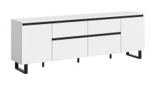 Lowboard >Tomasa< in Weiß - 188x65x36cm (BxHxT)