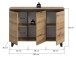 Sideboard >Tomasa< in Evoke Oak - 120x84x36cm (BxHxT)