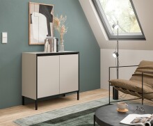 Kommode >Tron< in kaschmir - 92x83x38cm (BxHxT)