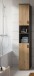 Hochschrank >Mone< in Basalt / Artisan Oak - 30x192x30cm (BxHxT)