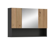 Badezimmerspiegelschrank >Mone< in Basalt / Artisan...