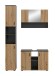Badezimmer-Set >Mone< in Basalt / Artisan Oak - 125x192x30cm (BxHxT)