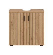 Waschbeckenunterschrank >Mone< in artisan oak -...