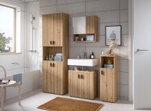 Badezimmer-Set >Mone< in artisan oak - 180x192x30cm (BxHxT)
