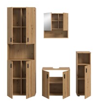 Badezimmer-Set >Mone< in artisan oak - 180x192x30cm (BxHxT)