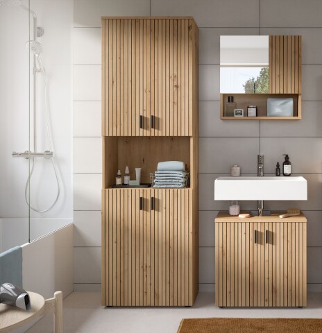 Badezimmer-Set >Mone< in artisan oak - 135x192x30cm (BxHxT)