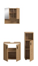 Badezimmer-Set >Mone< in artisan oak - 105x180x30cm (BxHxT)