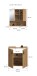 Badezimmer-Set >Mone< in artisan oak - 60x180x30cm (BxHxT)
