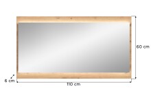 Spiegel >Drive< in artisan oak - 60x110x6cm (BxHxT)