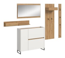 Garderoben-Set >Drive< in Weiß - 192x236x32cm (BxHxT)
