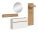 Garderoben-Set >Drive< in Weiß - 197x205x32cm (BxHxT)