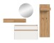 Garderoben-Set >Drive< in Weiß - 197x205x32cm (BxHxT)