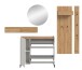Garderoben-Set >Drive< in Weiß - 197x236x32cm (BxHxT)