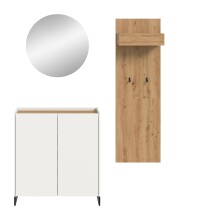 Garderoben-Set >Drive< in Weiß - 197x175x32cm (BxHxT)