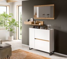 Garderoben-Set >Drive< in Weiß - 192x140x32cm...