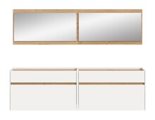 Garderoben-Set >Drive< in Weiß - 192x220x32cm (BxHxT)