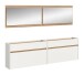 Garderoben-Set >Drive< in Weiß - 192x220x32cm (BxHxT)