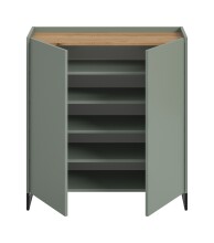 Schuhkommode >Drive< in Salbei - 97x90x38cm (BxHxT)