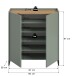 Schuhkommode >Drive< in Salbei - 97x90x38cm (BxHxT)