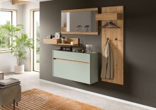 Garderoben-Set >Drive< in Salbei - 192x205x32cm...