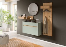 Garderoben-Set >Drive< in Salbei - 197x205x32cm...
