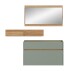 Garderoben-Set >Drive< in Salbei - 192x140x32cm (BxHxT)