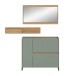 Garderoben-Set >Drive< in Salbei - 192x140x32cm (BxHxT)