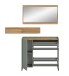 Garderoben-Set >Drive< in Salbei - 192x140x32cm (BxHxT)