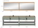 Garderoben-Set >Drive< in Salbei - 192x220x32cm (BxHxT)