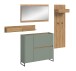 Garderoben-Set >Drive< in Salbei - 192x175x32cm (BxHxT)