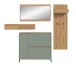 Garderoben-Set >Drive< in Salbei - 192x175x32cm (BxHxT)
