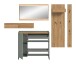 Garderoben-Set >Drive< in Salbei - 192x236x32cm (BxHxT)