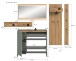 Garderoben-Set >Drive< in Salbei - 192x236x32cm (BxHxT)