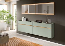 Garderoben-Set >Drive< in Salbei - 192x220x32cm...