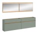 Garderoben-Set >Drive< in Salbei - 192x220x32cm (BxHxT)