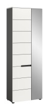 Garderobenschrank >Canu< in Basalt Grau /...
