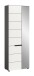 Garderobenschrank >Canu< in Basalt Grau / Weiß - 65x190x37cm (BxHxT)