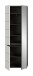 Garderobenschrank >Canu< in Basalt Grau / Weiß - 65x190x37cm (BxHxT)