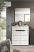 Garderoben-Set >Canu< in Basalt Grau / Weiß - 80x190x37cm (BxHxT)