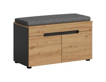 Sitzbank >Canu< in Basalt Grau / Artisan -...