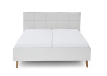Polsterbett >Paulo mit BK< Liegefläche 160x200 cm, Beige, Stellmaß: 182x120x213cm (BxHxT)