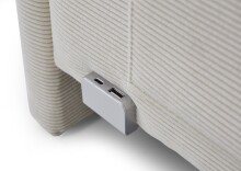 Polsterbett >Cool< Liegefläche 90x200cm, Scala Beige, Stellmaß: 100x90x210cm (BxHxT)