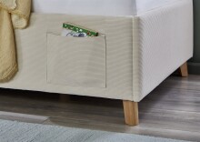 Polsterbett >Cool< Liegefläche 90x200cm, Scala Beige, Stellmaß: 100x90x210cm (BxHxT)