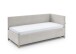 Polsterliege >Cool< Liegefläche 90x200cm, Scala Beige, Stellmaß: 100x90x210cm (BxHxT)