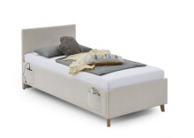 Polsterbett >Cool mit BK< Liegefläche 90x200cm, Beige, Stellmaß: 100x90x210cm (BxHxT)