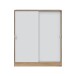 Schuhschrank >GARONA< 6 Fächer, Asteiche Dekor / Artik Weiß - 100x119x40 (BxHxT)