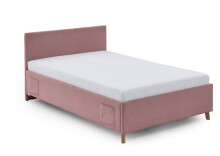 Polsterbett >Cool mit BK< Liegefläche 120x200cm, Rose, Stellmaß: 130x90x210cm (BxHxT)